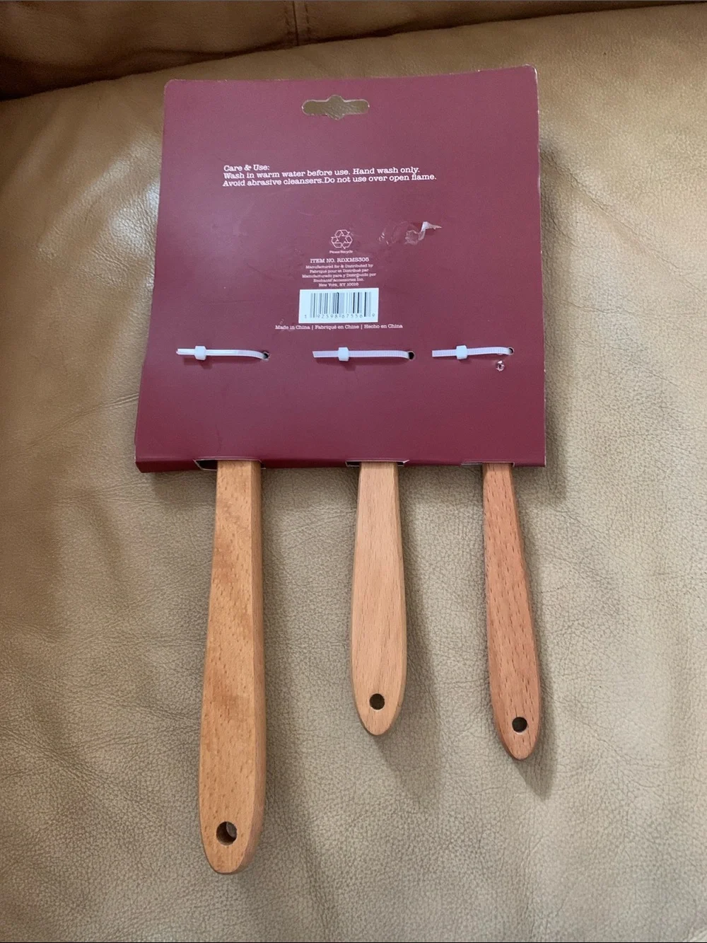 Rae Dunn Christmas  Holiday Spatulas Red & White HO HO HO 3-Piece Set NWT